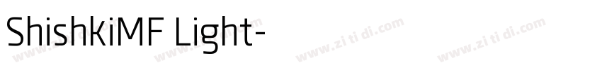ShishkiMF Light字体转换